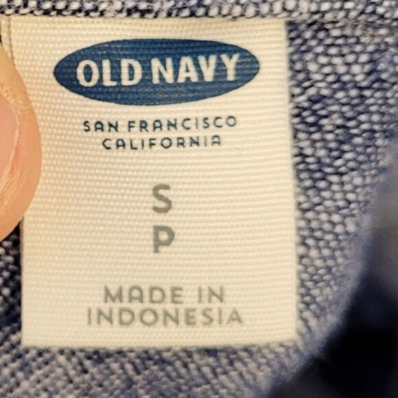 Old Navy Women's Blue Linen Blend Shorts Size S - Picture 3 of 5